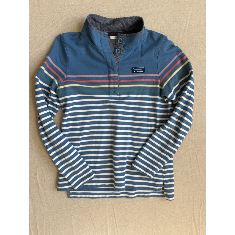 LL Bean Women's Seater Quarter Button Small
